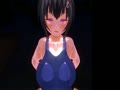 3Dスク水巨乳**擬似パイズリカスタムメイド